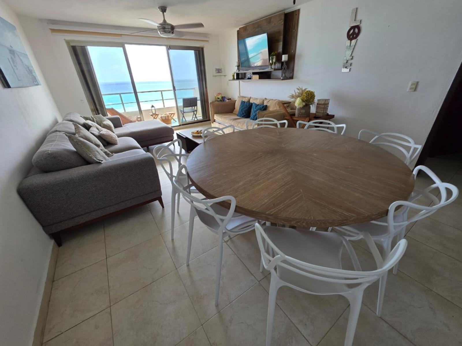 Perfect Vacation Getaway,Ocean View,Wifi, Beach Cancun Bagian luar foto