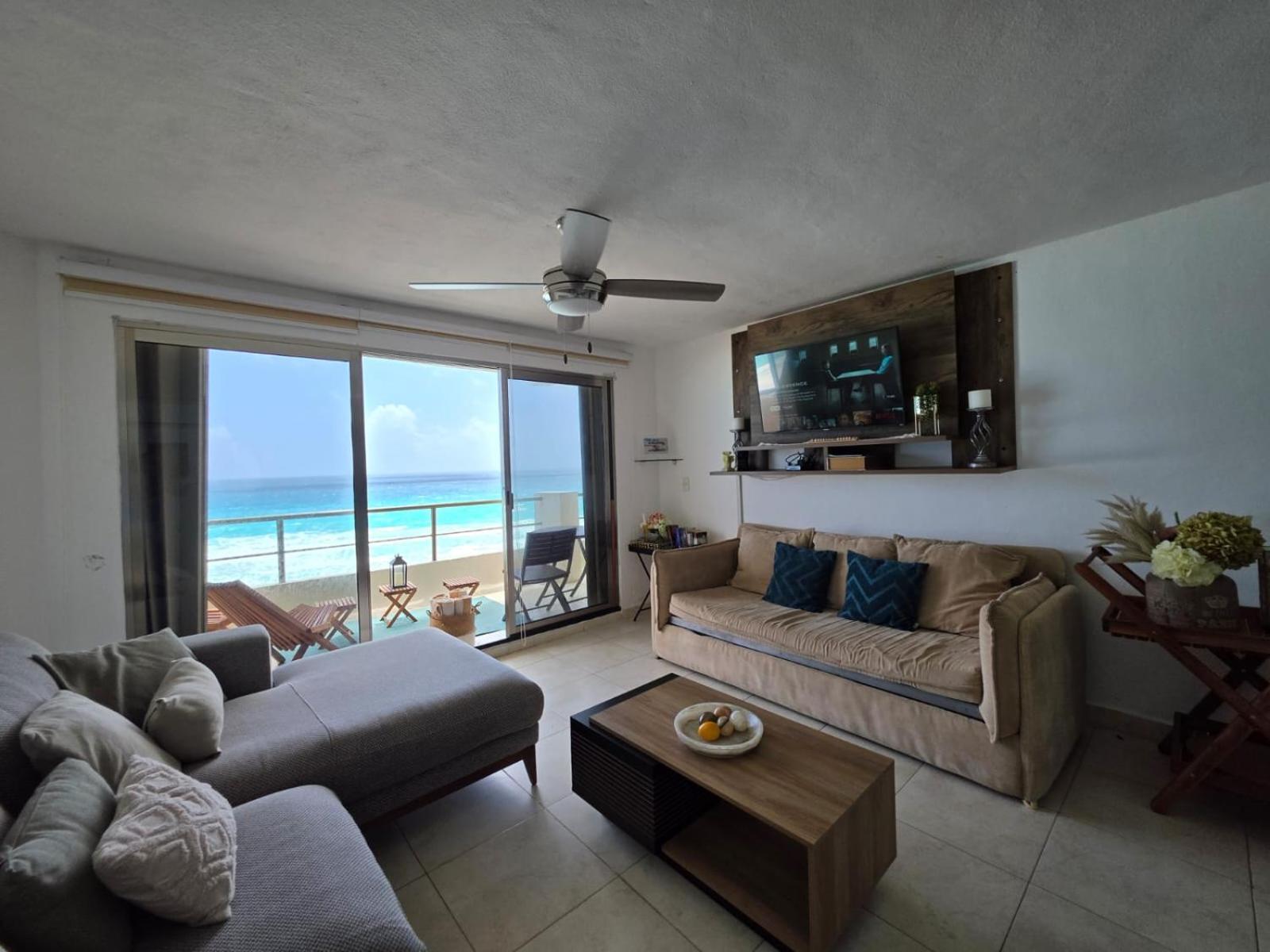 Perfect Vacation Getaway,Ocean View,Wifi, Beach Cancun Bagian luar foto