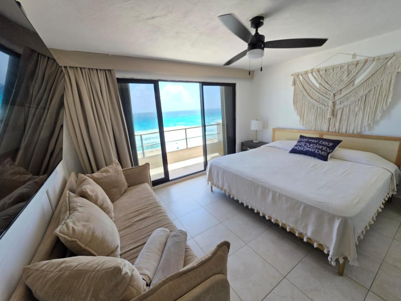 Perfect Vacation Getaway,Ocean View,Wifi, Beach Cancun Bagian luar foto
